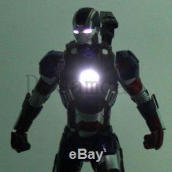 Iron Man Iron Patriot LED Statue 1/6 Scale Captain America 3 Desktop Figure New