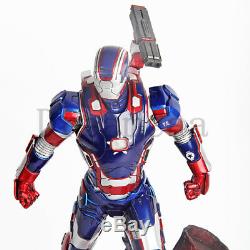 Iron Man Iron Patriot LED Statue 1/6 Scale Captain America 3 Desktop Figure New
