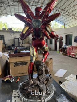 Iron Man MK85 1/2 Suit Statues Decor Movie Prop Marvel Action Figures Model Toy