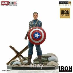 Iron Studios Captain America Statue Figure First Avenger 110 Marvel Comics CCXP