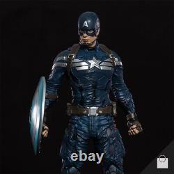 Iron Studios Captain America Winter Soldier Statue Figure Marvel MCU Rare 110