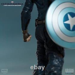 Iron Studios Captain America Winter Soldier Statue Figure Marvel MCU Rare 110