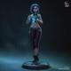 JINX Arcane League of Legends 18 Scale Statue 3D Printed Painted 230mm