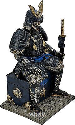 Japan Samurai Action Figure Warrior Resin Statue Ornament Desk Décor Fathers Day