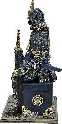 Japan Samurai Action Figure Warrior Resin Statue Ornament Desk Décor Fathers Day