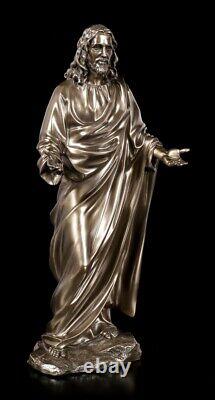 Jesus Figure as Preacher Christ Statue Veronese Bronze Look