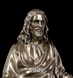 Jesus Figure as Preacher Christ Statue Veronese Bronze Look