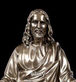 Jesus Figure as Preacher Christ Statue Veronese Bronze Look