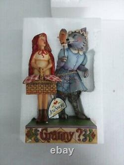 Jim Shore Granny Wolf In Grandmas Clothing Little Red Riding Hood 4009753 New
