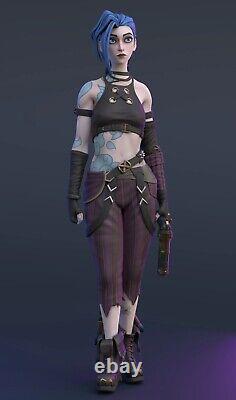 Jinx Arcane, Resin 19 Scale, 20 cm, Model Kit Painted 3d Printed Statue Figure