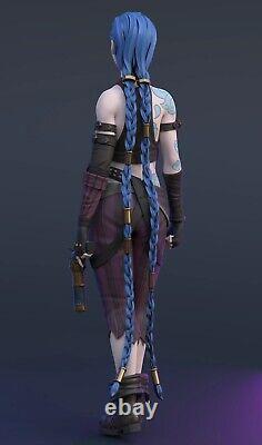 Jinx Arcane, Resin 19 Scale, 20 cm, Model Kit Painted 3d Printed Statue Figure