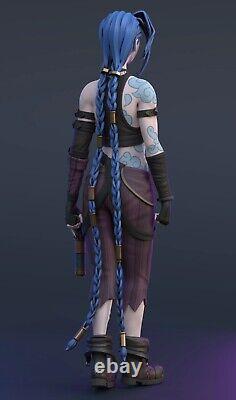 Jinx Arcane, Resin 19 Scale, 20 cm, Model Kit Painted 3d Printed Statue Figure