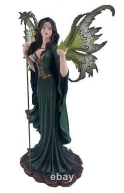 Keeper of the Forest Fairy Figure Wicca Style Statue Pagan Decor Resin Sculpture