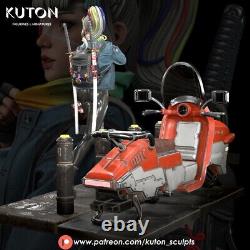 Kuki (Sci-Fi) Bust/Statue KUTON 8K 3DPrinted Resin 10cm to 20cm/24cm