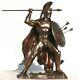 LEONIDAS Greek Spartan King Warrior Statue Sculpture Figure Bronze Finish 12.5in