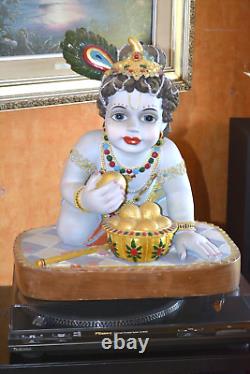 Large Crawling Baby Krishna Resin Statue/idol/figure/display/worship/e851