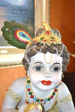 Large Crawling Baby Krishna Resin Statue/idol/figure/display/worship/e851