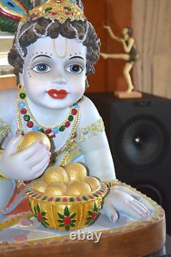 Large Crawling Baby Krishna Resin Statue/idol/figure/display/worship/e851