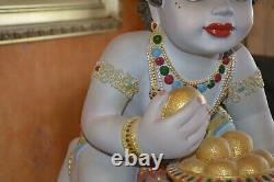 Large Crawling Baby Krishna Resin Statue/idol/figure/display/worship/e851