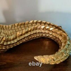 Large Crocodile Aligator Dish Plant Key Holder Statue Figure Ornament Decorative