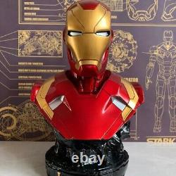 Large Iron Man Head Resin Statue 35cm New Figure Avengers Marvel Gift Figure Toy