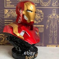 Large Iron Man Head Resin Statue 35cm New Figure Avengers Marvel Gift Figure Toy