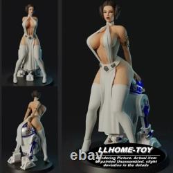 Leia and R2 NSFW Resin 16 Scale Model Unpainted 3d Print GK Statue Figure
