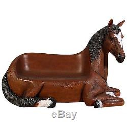 Life Size Horse 2 Seat Bench Garden/indoor Resin Animal Horse Figure Statue