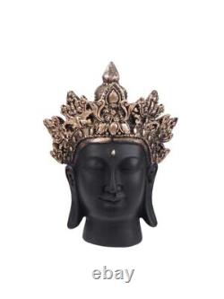Lord Meditaive Buddha Face Decorative Statue Figure For House Warming
