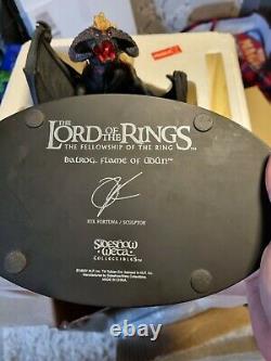 Lord Of The Rings Balrog Flame Of Udun Statue Sideshow Weta
