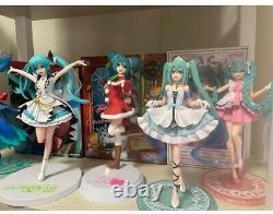 Lot 5 Hatsune Miku Figures with Box Girls Vocaloid Resin Statue Collection Japan