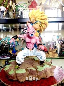 MRC Dj Dragon Ball Z Super Saiyan 3 Son Goku Kid Majin Buu Resin Statue Figure
