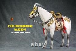 MR. Z MRZ056-4 1/6 No Harness White Horse Thoroughbreds Statue Fit 12'' Figure