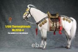 MR. Z MRZ056-4 1/6 No Harness White Horse Thoroughbreds Statue Fit 12'' Figure
