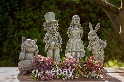 Mad Hatter Garden Figure Alice in Wonderland Heavy Resin Home Ornament Statue