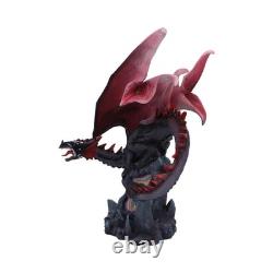 Majestic Fantasy Dragon Figurine with LED Light Up Base Mystical Crystal Statue