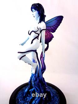 Manga / Anime Sexy Female 1/8 Fairy Vinyl Model Kit Statue Unique Glass Dome