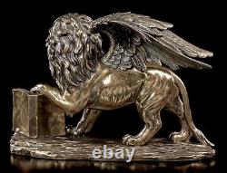 Markus Löwe Figur Markus Der Evangelist Statue Bronzed Veronese Decor Lion