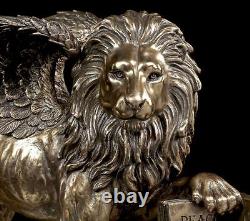 Markus Löwe Figur Markus Der Evangelist Statue Bronzed Veronese Decor Lion
