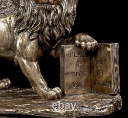 Markus Löwe Figur Markus Der Evangelist Statue Bronzed Veronese Decor Lion