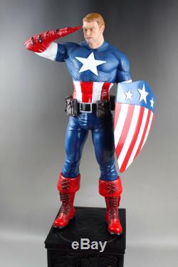 Marvel Avengers Captain America Statue 1/4 Scale Oversized Figure Double Heads