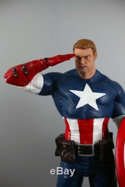 Marvel Avengers Captain America Statue 1/4 Scale Oversized Figure Double Heads