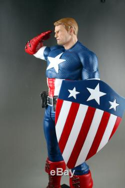 Marvel Avengers Captain America Statue 1/4 Scale Oversized Figure Double Heads