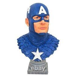 Marvel Legends 3D Captain America Figure 1/2 Scale Bust Limited Statue 10
