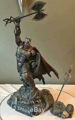 Mcfarlane Toys MEDIEVAL SPAWN 17 Inch Resin Statue Signed Boxed Figure #208/1500