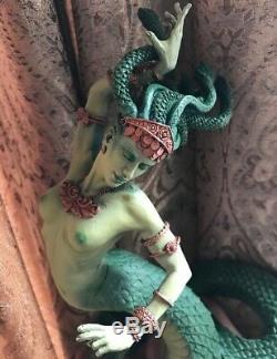 Medusa FULL COLOR Sculpture Handmade Statue Figurine Art Artwork Carved Figure