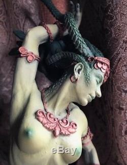 Medusa FULL COLOR Sculpture Handmade Statue Figurine Art Artwork Carved Figure