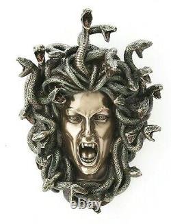 Medusa Mask Gorgon Serpent Monster Medousa Snake Lady Cold Cast Bronze Resin