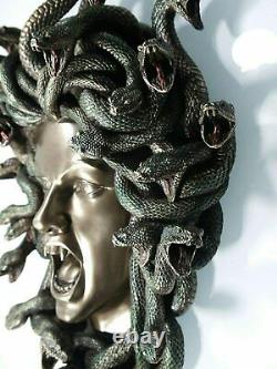 Medusa Mask Gorgon Serpent Monster Medousa Snake Lady Cold Cast Bronze Resin