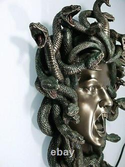 Medusa Mask Gorgon Serpent Monster Medousa Snake Lady Cold Cast Bronze Resin